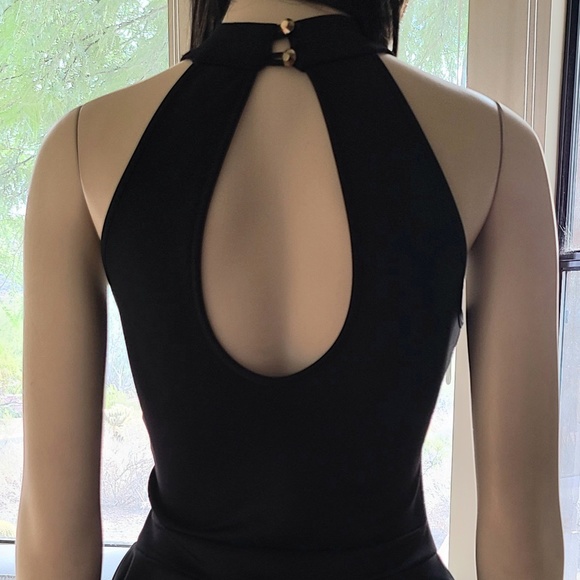 DRESSY BLACK ROMPER DRESS - Picture 8 of 13